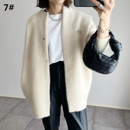 Cardigan in maglia da donna, nuova collezione Autunno/Inverno 2026, disponibile in 7 colori.