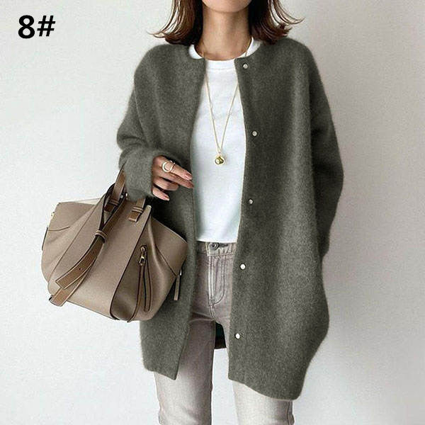 Cardigan in maglia da donna, nuova collezione Autunno/Inverno 2026, disponibile in 7 colori.