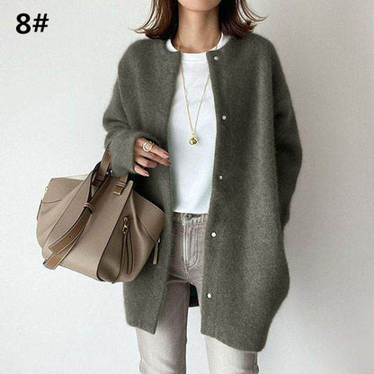 Cardigan in maglia da donna, nuova collezione Autunno/Inverno 2026, disponibile in 7 colori.