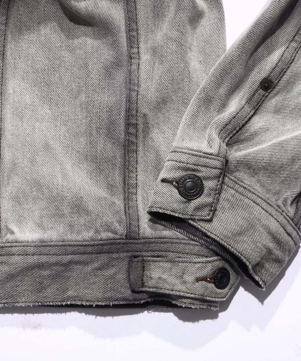 12oz SOFT BLACK DENIM TRUCKER JACKET