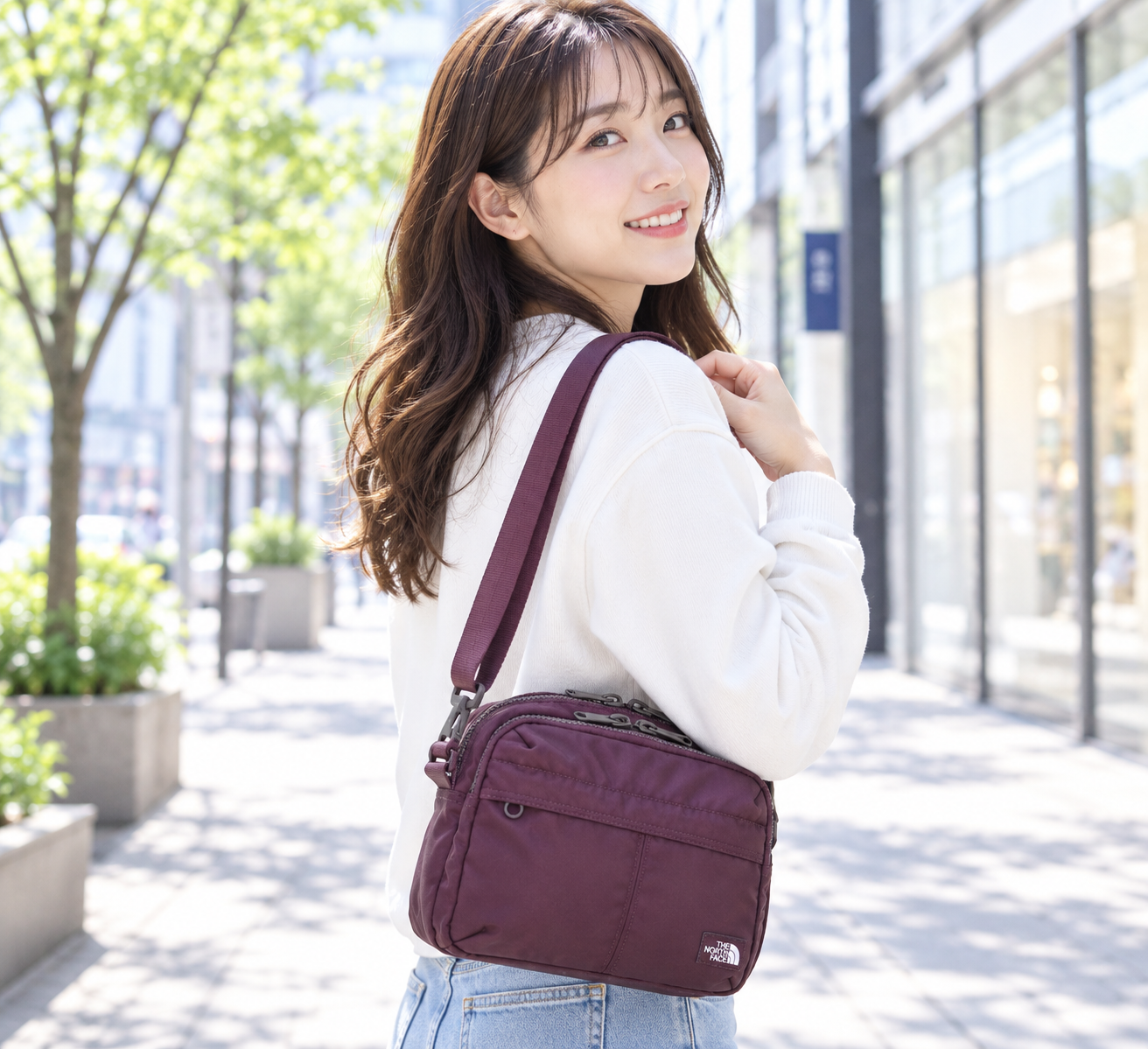 ザノースフェイス ショルダーバッグ TRAVEL CROSS BAG S NN2PR73D ワイン THE NORTH FACE メンズ レディース ナイロン