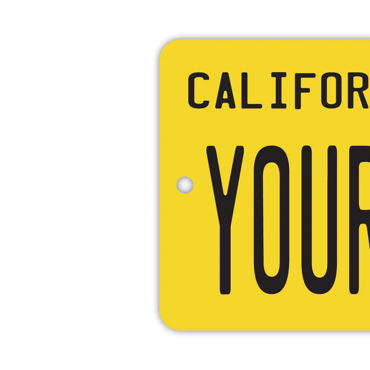 【Specchietto appendibile】 California 1950s / Deodorante per auto a forma di targa americana originale
