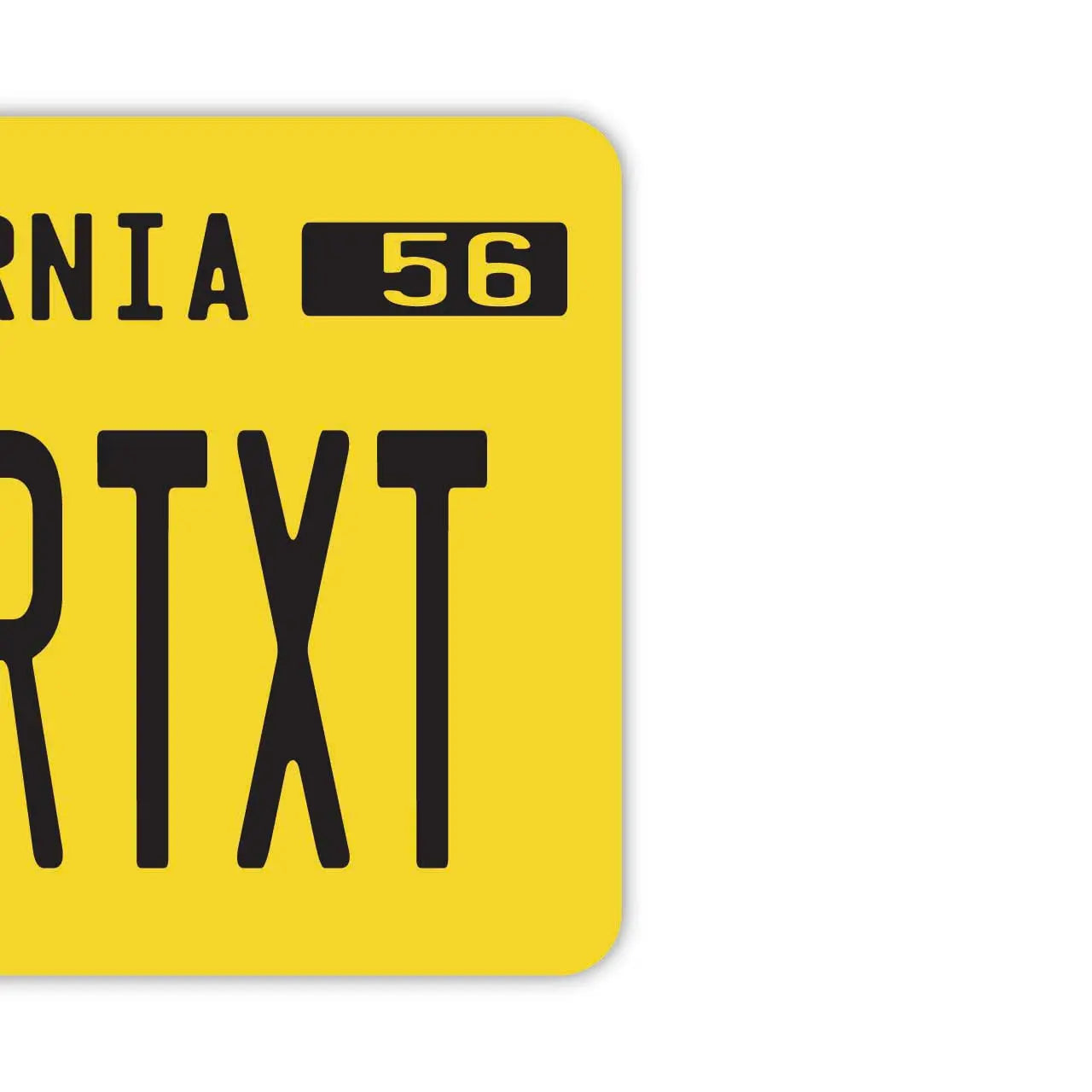 【Specchietto appendibile】 California 1950s / Deodorante per auto a forma di targa americana originale