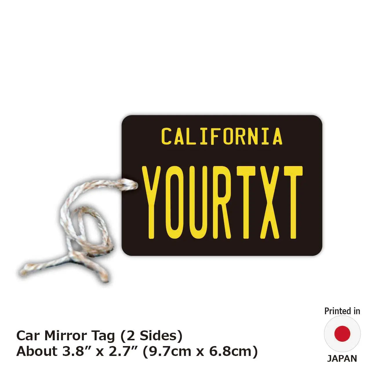 【Etichetta a specchio】California anni '60/Deodorante per auto originale a forma di targa americana