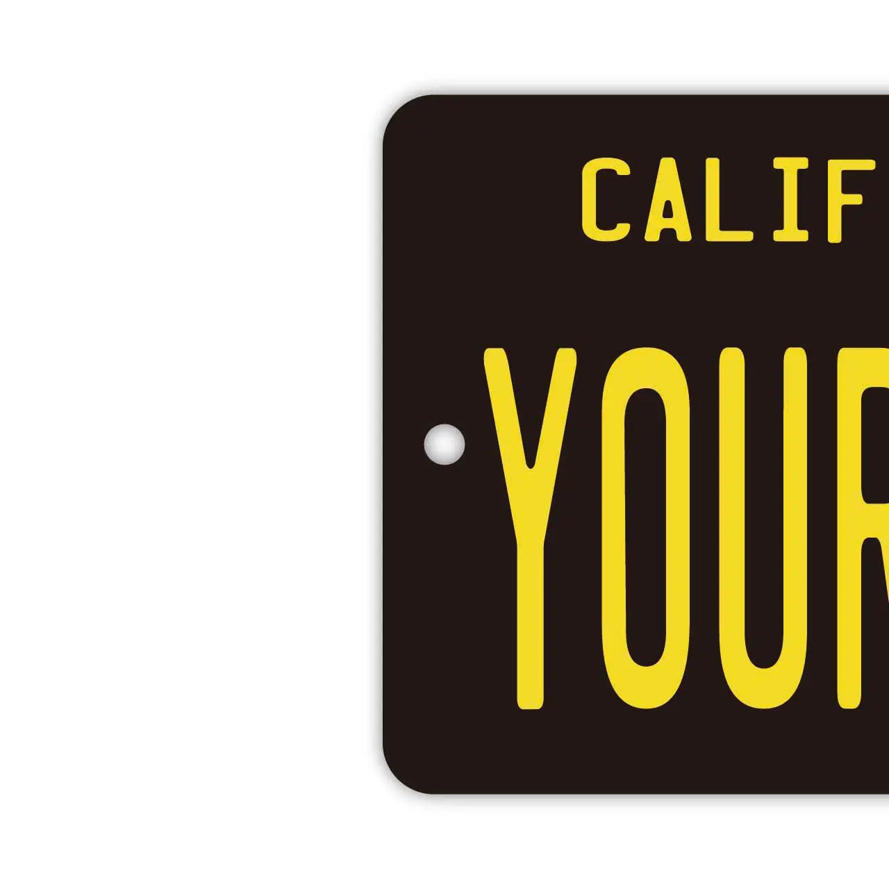 【Etichetta a specchio】California anni '60/Deodorante per auto originale a forma di targa americana