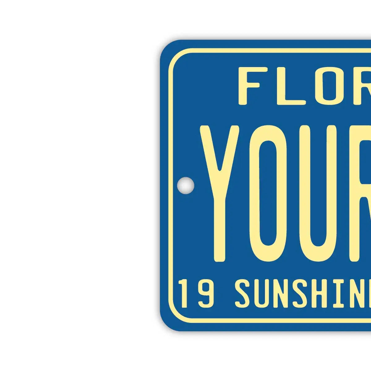 【Etichetta Specchietto】Florida 1960s / Deodorante per ambienti originale a forma di targa americana