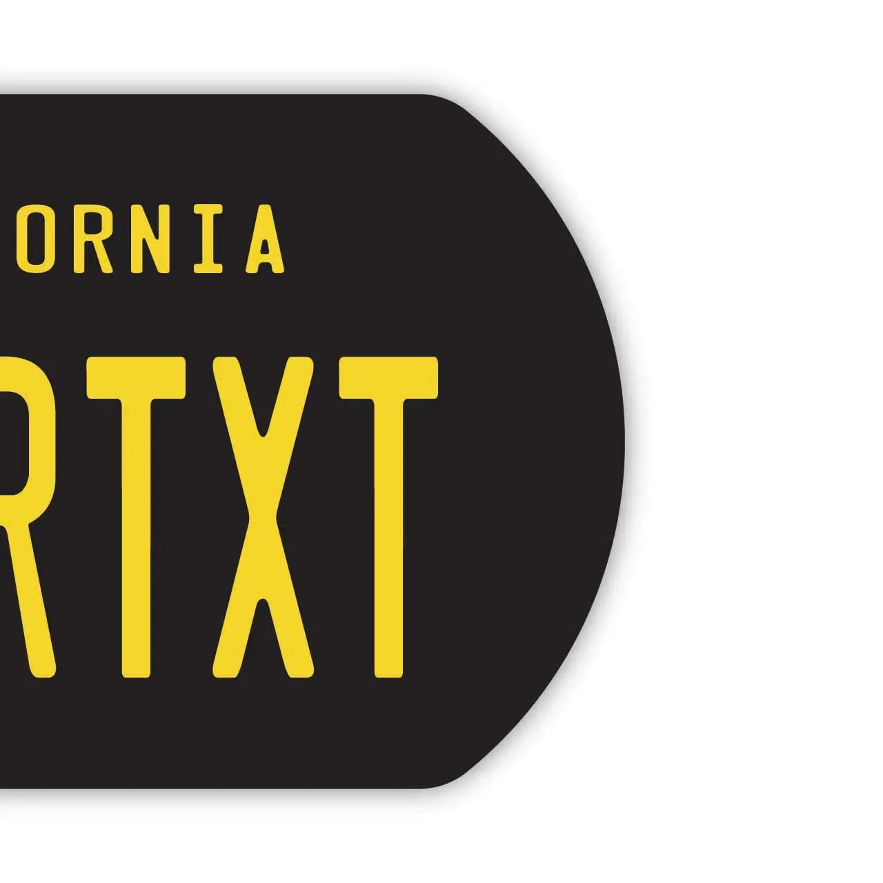 【Medaglietta identificativa per cani - Targhetta identificativa per cani】California anni '60/Targhetta portachiavi personalizzata a forma di targa americana originale