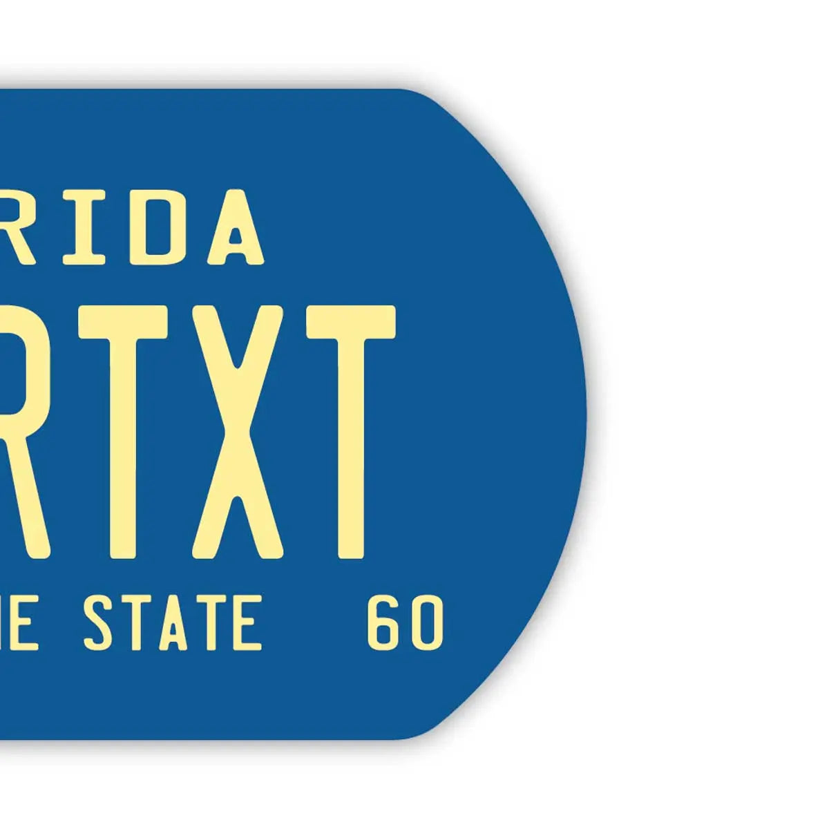 【Medaglietta identificativa per cani - Targhetta】Florida anni '60 / Portachiavi personalizzabile a forma di targa americana originale