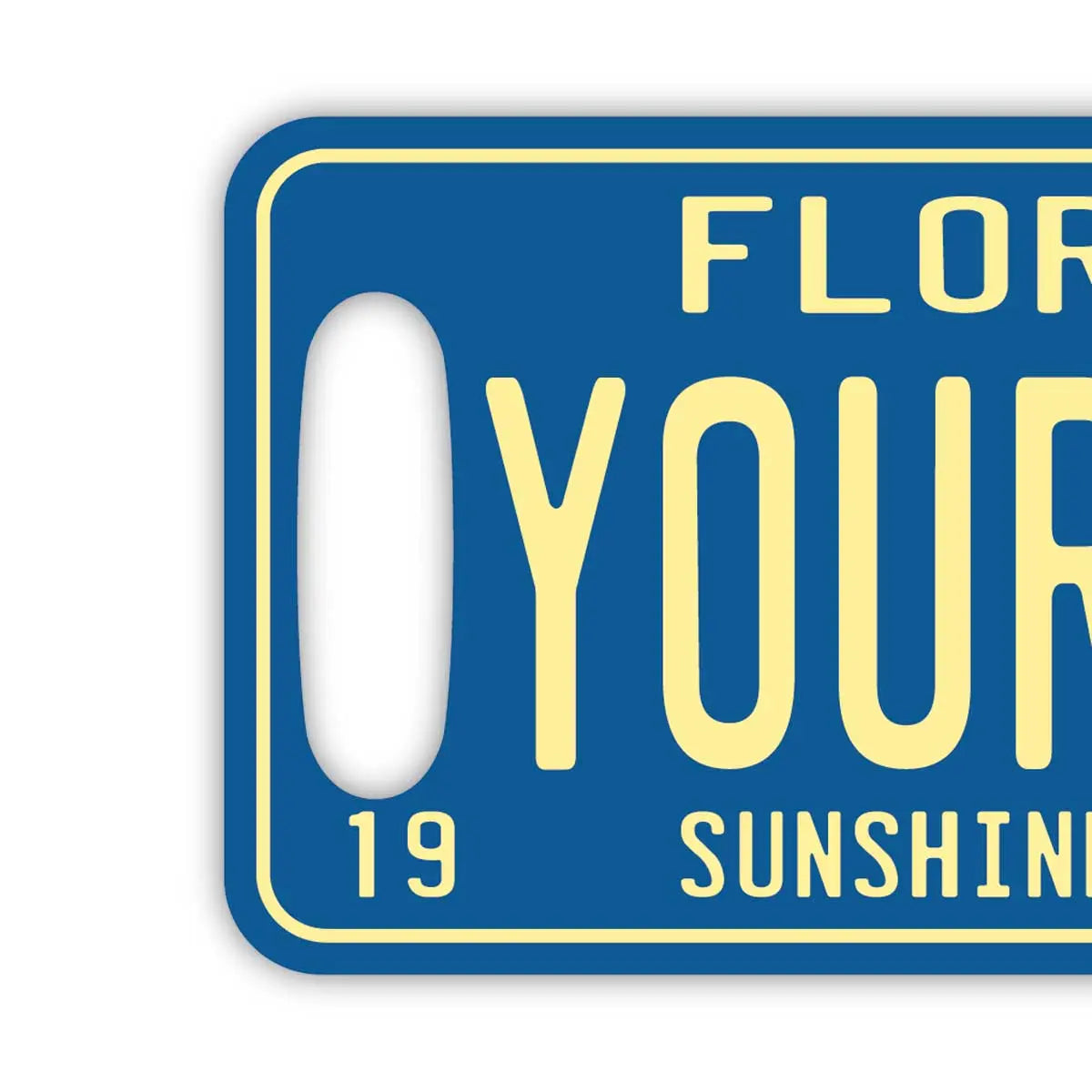 【Etichetta per bagaglio】Florida 1960s / Targa americana originale · Elegante · Etichetta antifurto