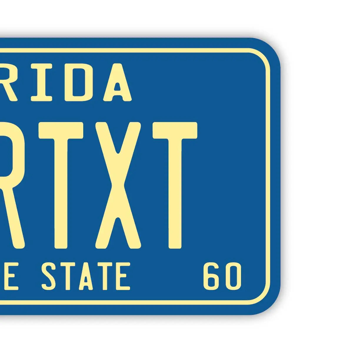 【Etichetta per bagaglio】Florida 1960s / Targa americana originale · Elegante · Etichetta antifurto
