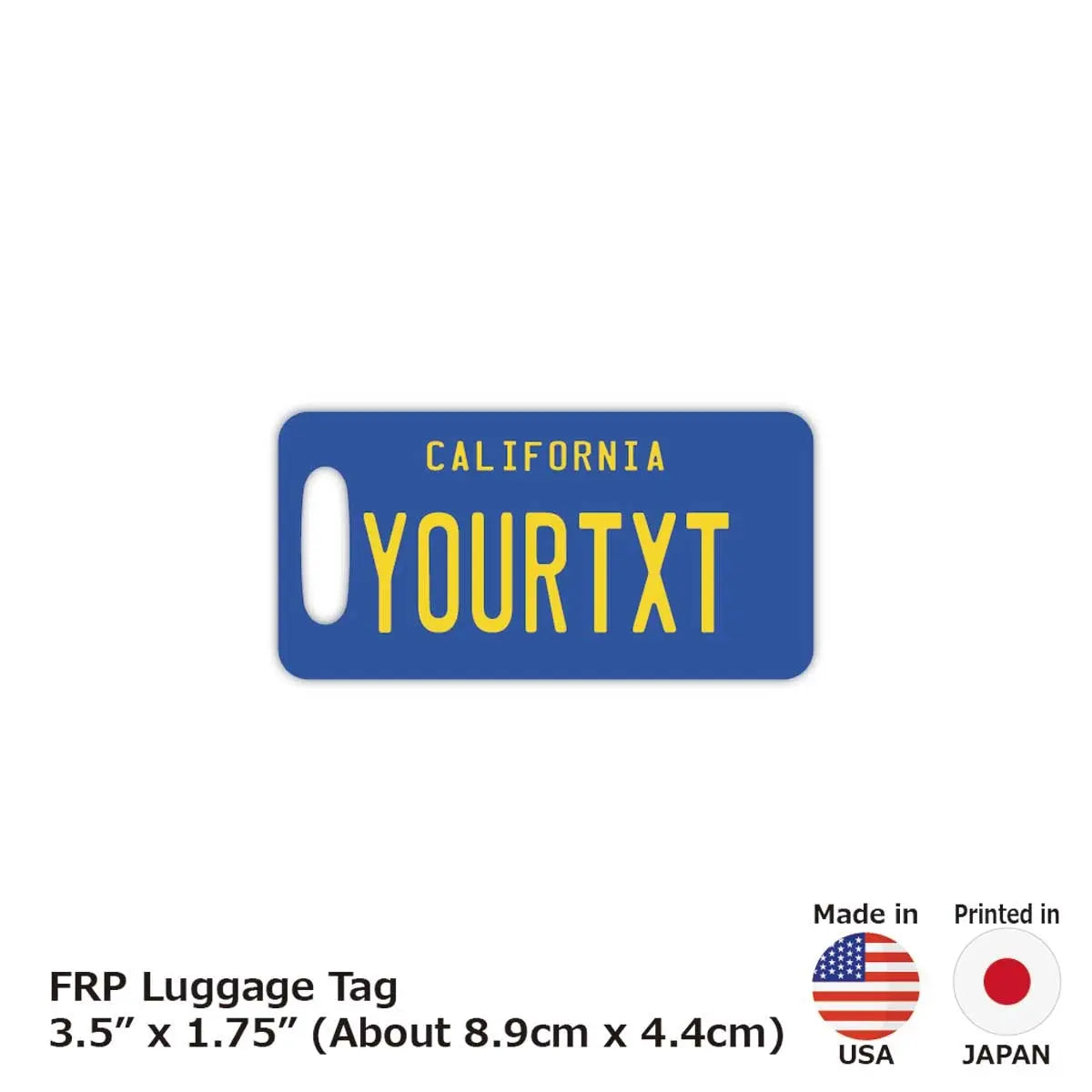 【Etichetta per bagaglio】California 1970's/Targa americana originale – Elegante, anti-smarrimento