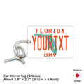 [Cartellino specchietto] Florida anni '80/Profumatore per auto originale a forma di targa americana