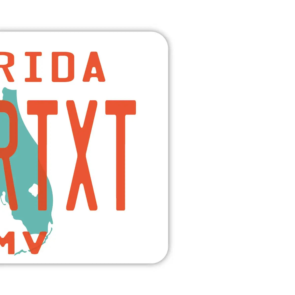 [Cartellino specchietto] Florida anni '80/Profumatore per auto originale a forma di targa americana