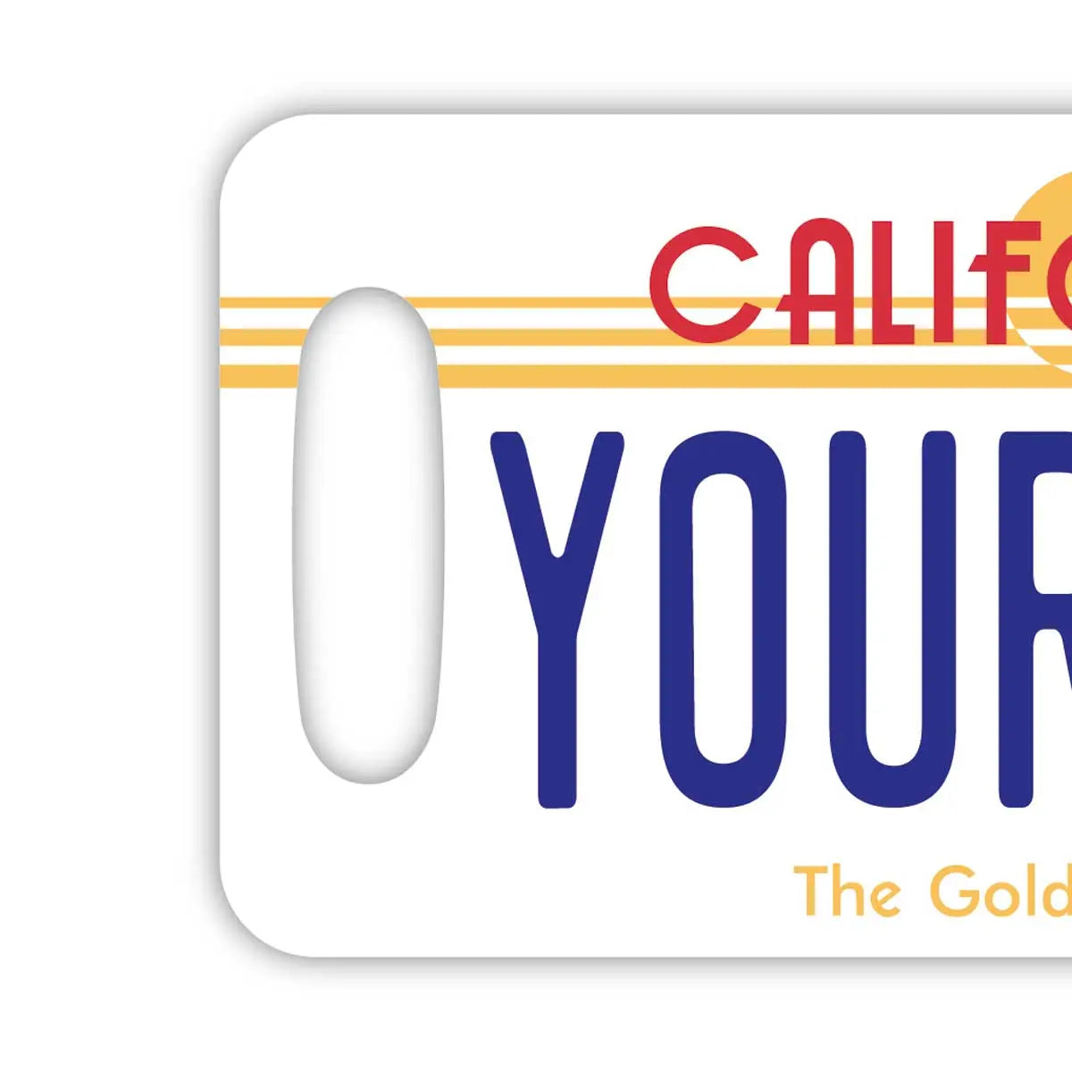【Etichetta per bagaglio】California anni '80/Targa americana originale, elegante e anti-smarrimento