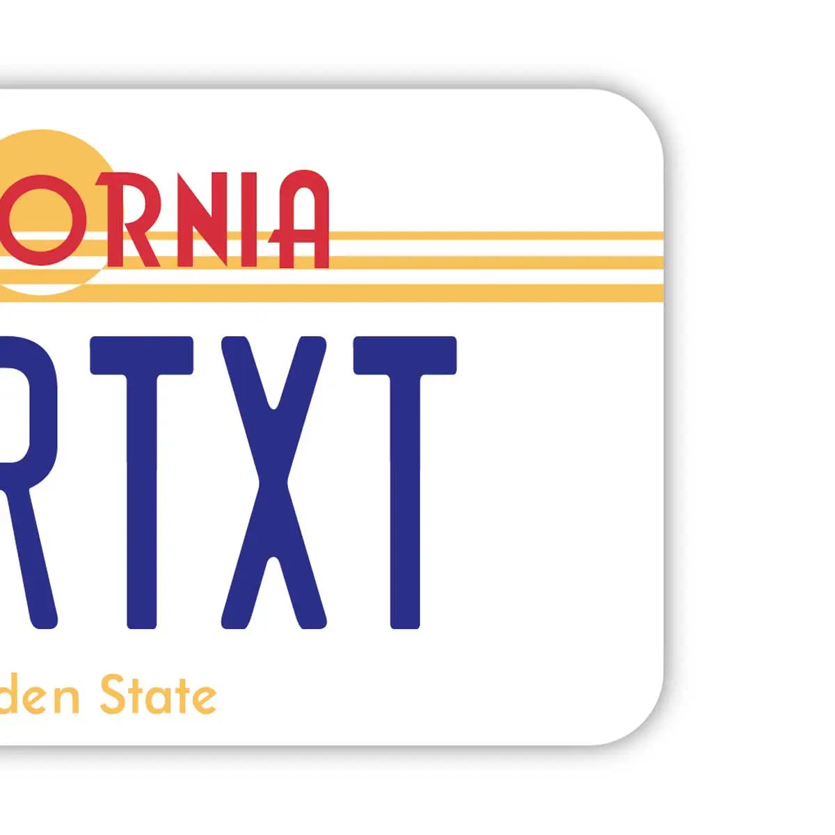 【Etichetta per bagaglio】California anni '80/Targa americana originale, elegante e anti-smarrimento