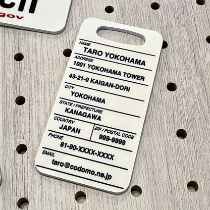 【Etichetta per bagaglio】Columbia Britannica anni '80/Originale a forma di targa canadese, elegante, anti-smarrimento
