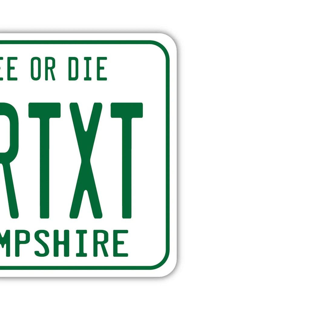 【Targhette per specchietto retrovisore】Rinfrescante per auto a forma di targa americana originale, New Hampshire anni '80