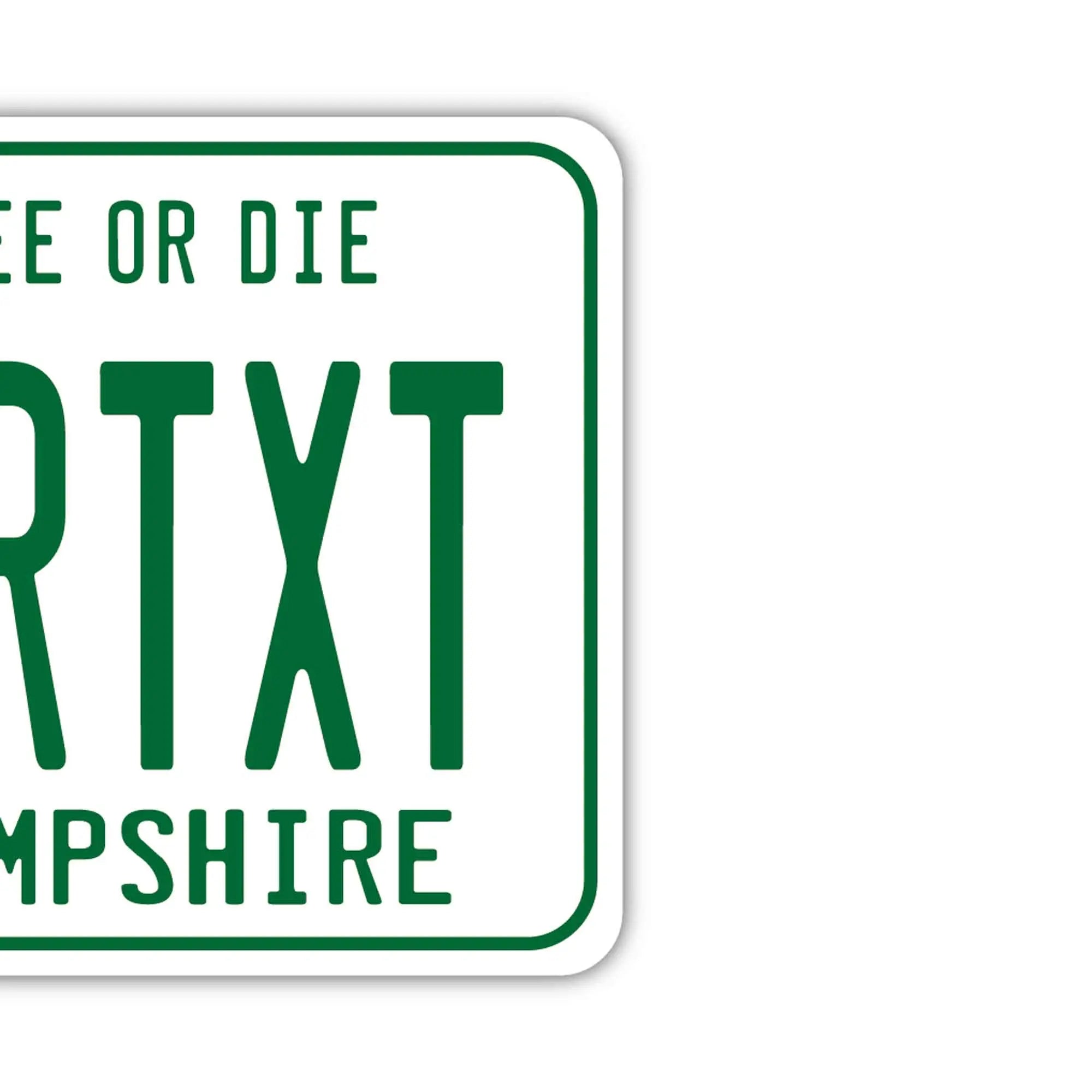 【Targhette per specchietto retrovisore】Rinfrescante per auto a forma di targa americana originale, New Hampshire anni '80