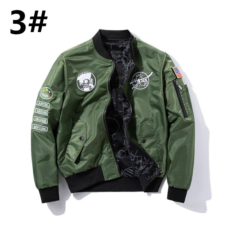 Giacca MA-1 reversibile, giacca universitaria, giacca da aviatore, cappotto da uomo, termico