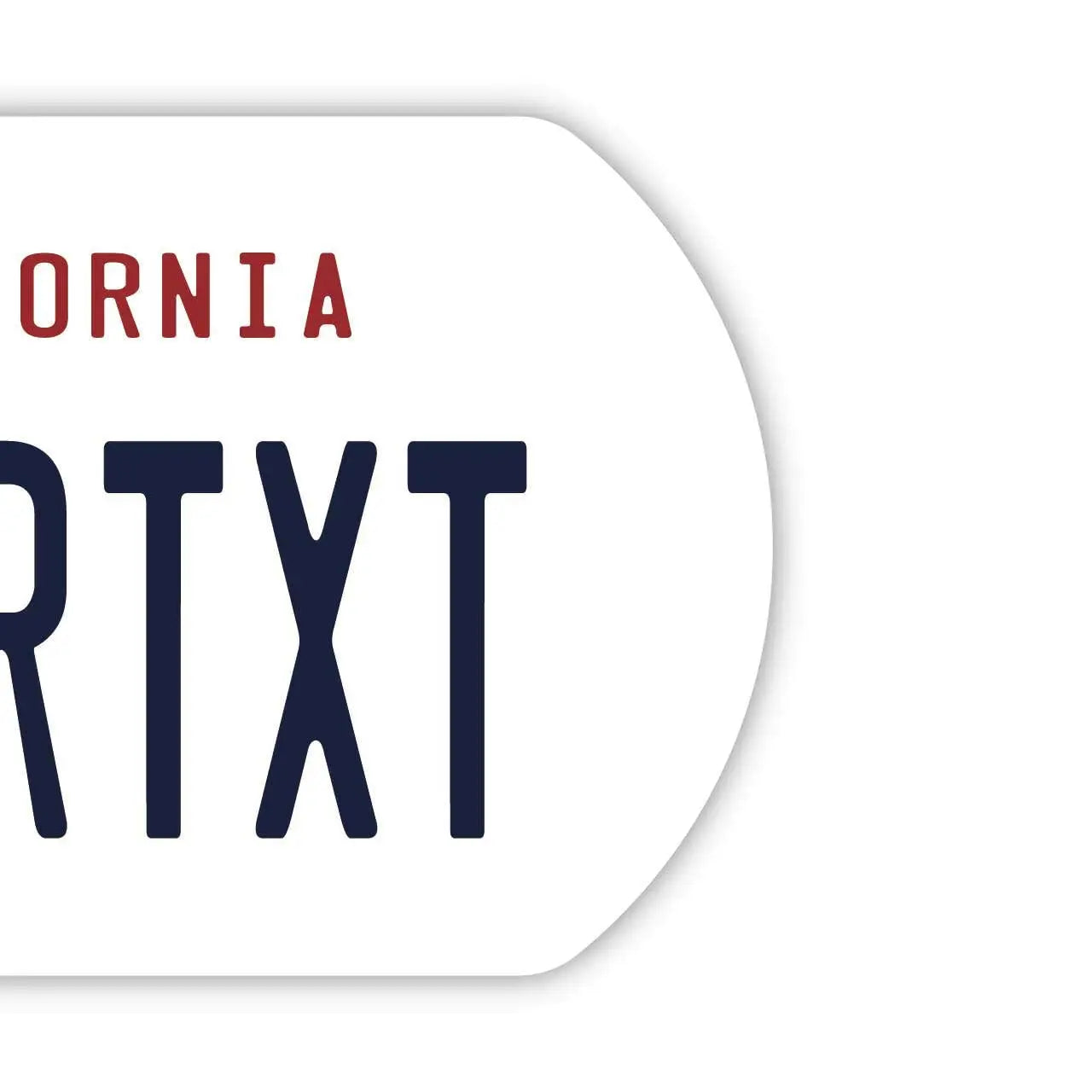 【Medaglietta identificativa/Targhetta per cani】California anni '90/Portachiavi personalizzato a forma di targa americana originale