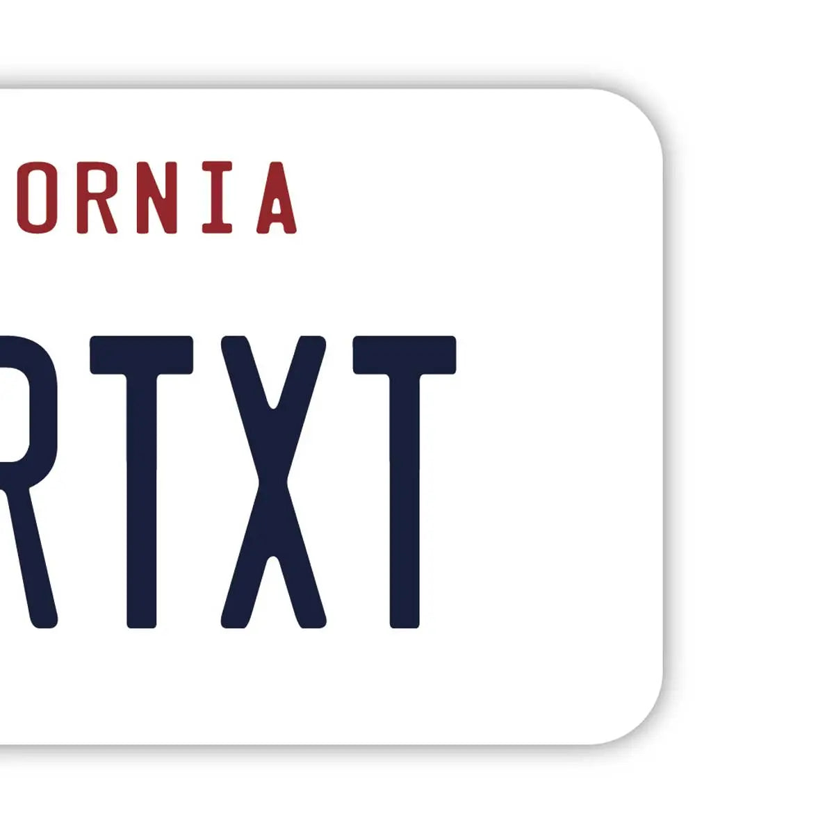 【Etichetta per bagagli】California anni '90/Originale a forma di targa americana, elegante, per evitare smarrimenti