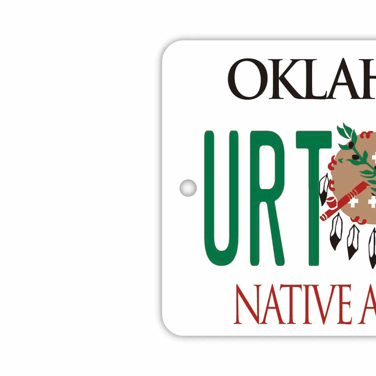 【Mirrortag】Oklahoma 1994 / Deodorante per auto a forma di targa americana originale