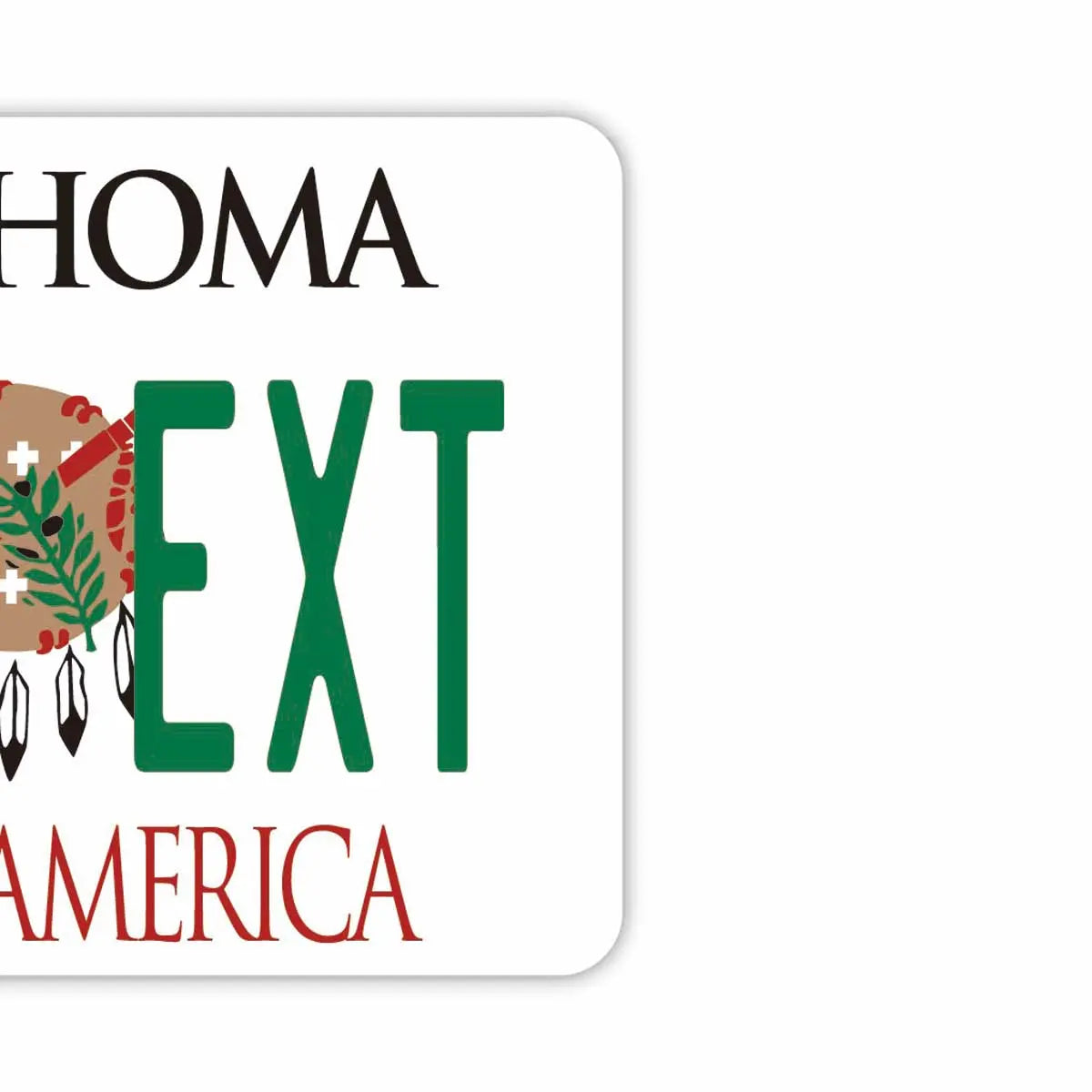 【Mirrortag】Oklahoma 1994 / Deodorante per auto a forma di targa americana originale