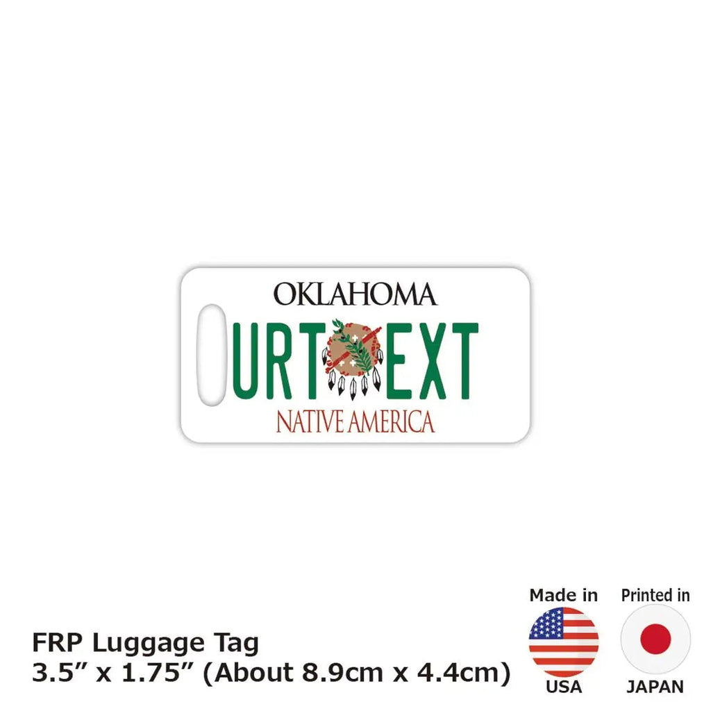 【Etichetta per bagaglio】Oklahoma 1994 / Design originale a targa americana, elegante, anti-smarrimento