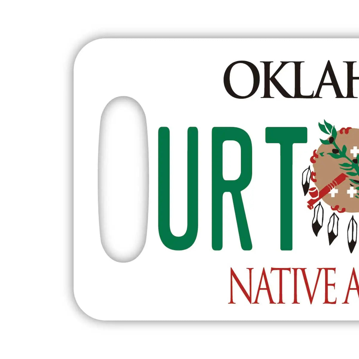 【Etichetta per bagaglio】Oklahoma 1994 / Design originale a targa americana, elegante, anti-smarrimento