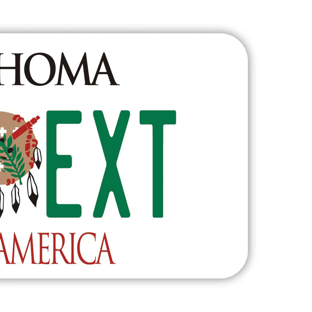 【Etichetta per bagaglio】Oklahoma 1994 / Design originale a targa americana, elegante, anti-smarrimento