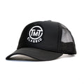 CAPPELLINO IN RETE CON LOGO A CERCHIO / NERO