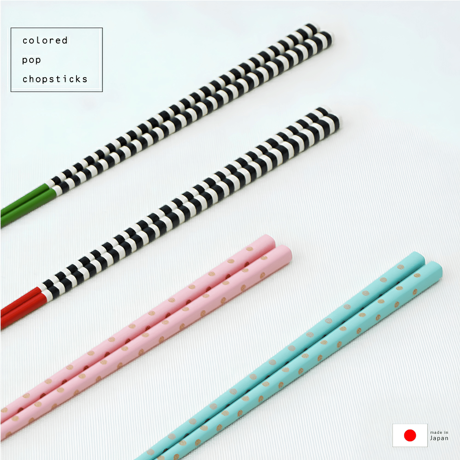 padou カラーポップ箸 23cm 日本製