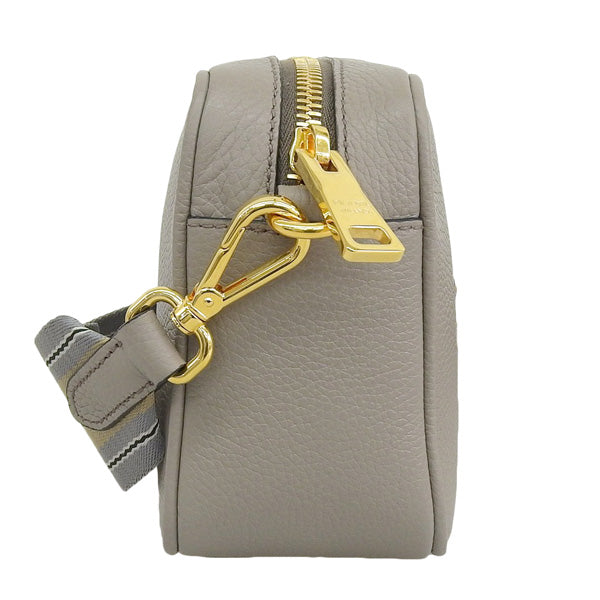 PRADA プラダ バンドリエラ ショルダーバッグ レザー グレー 1BH096VIPH ARGI レディース アウトレット