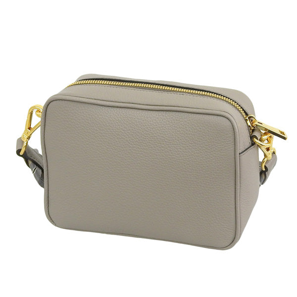 PRADA プラダ バンドリエラ ショルダーバッグ レザー グレー 1BH096VIPH ARGI レディース アウトレット