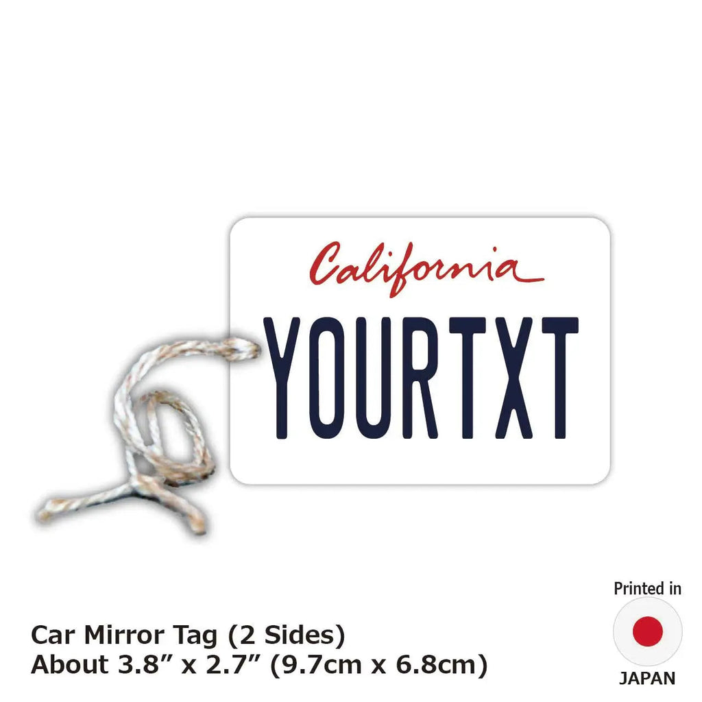 【Targa Specchio】California 2000's/Deodorante per ambiente originale a forma di targa automobilistica americana