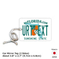 [Etichetta specchietto retrovisore] Florida anni 2000 / Deodorante per auto a forma di targa americana originale