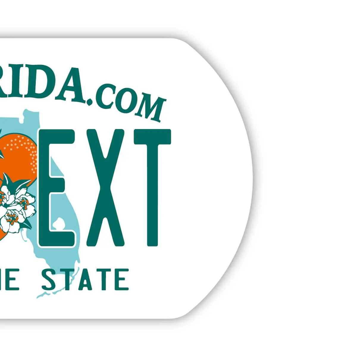 【Medaglietta identificativa per cani/Dog Tag】Florida 2000's/Portachiavi personalizzabile a forma di targa americana originale