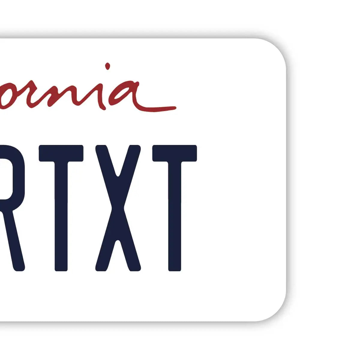 [Etichetta per bagaglio] California anni 2000 / Originale a forma di targa americana, elegante, per prevenire la perdita