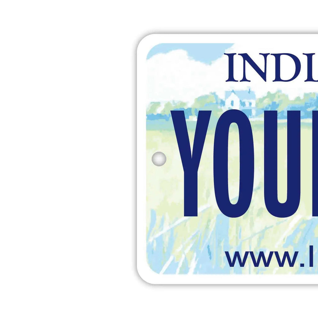 【Etichetta Specchietto Retrovisore】Indiana 2003/Deodorante per auto a forma di targa americana originale