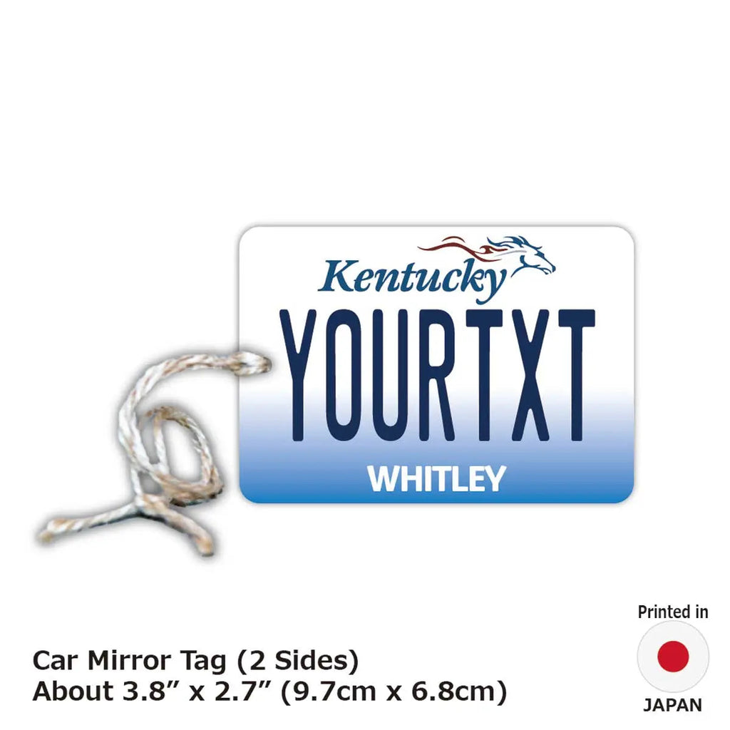 【Etichetta per specchietto retrovisore】Rinfrescante per ambienti a forma di targa originale americana Kentucky 2005
