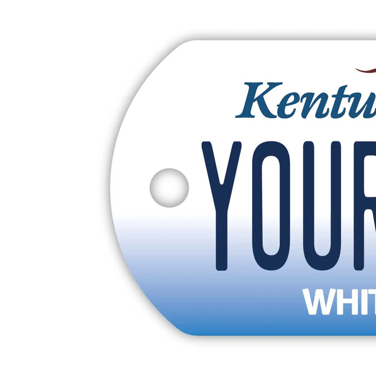 [Medaglietta identificativa per cani/Dog tag] Kentucky 2005 / Portachiavi personalizzato a forma di targa americana originale