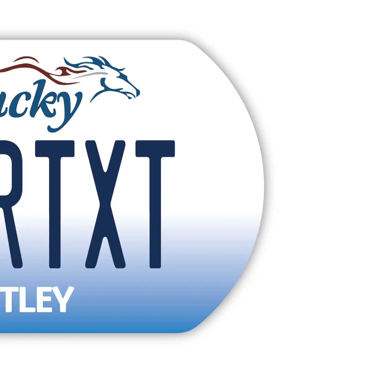 [Medaglietta identificativa per cani/Dog tag] Kentucky 2005 / Portachiavi personalizzato a forma di targa americana originale