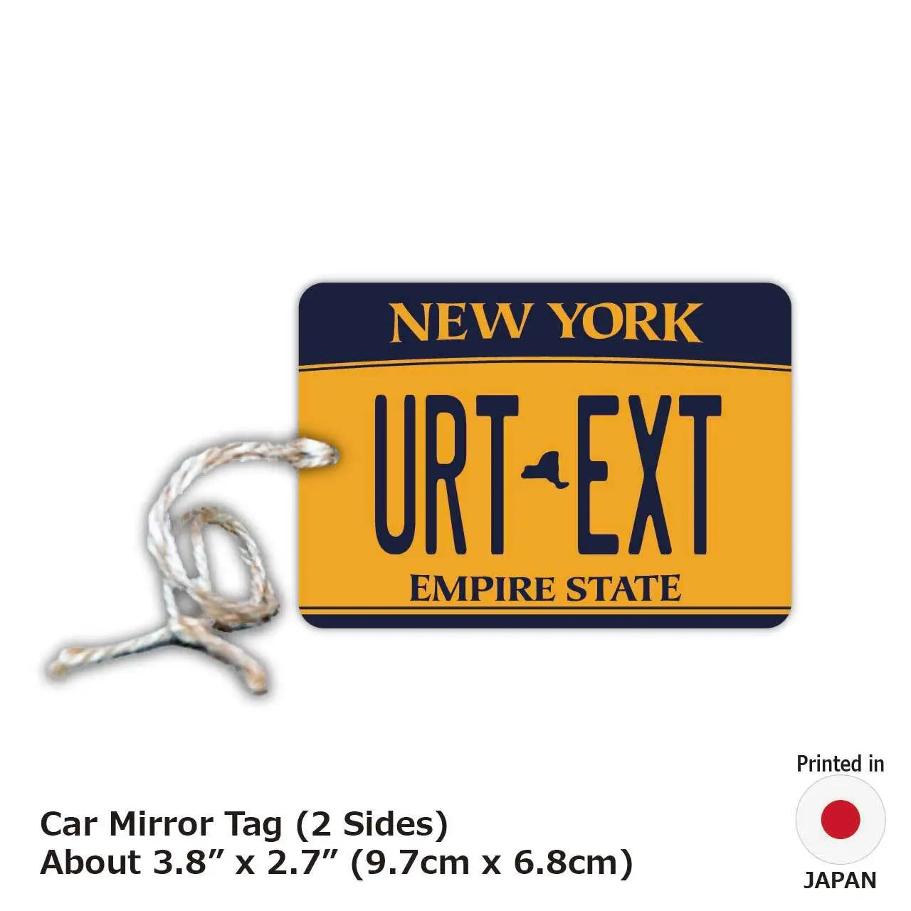 【MIRROR TAG】New York 2010 / Deodorante per auto originale a forma di targa americana