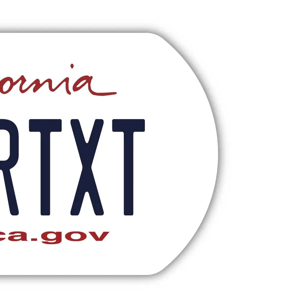 【Medaglietta identificativa/Targhetta per cani】California 2011/Portachiavi personalizzato a forma di targa americana