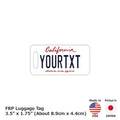 [Targhetta per bagaglio] California 2011 / Originale a forma di targa americana, elegante, tag anti-smarrimento