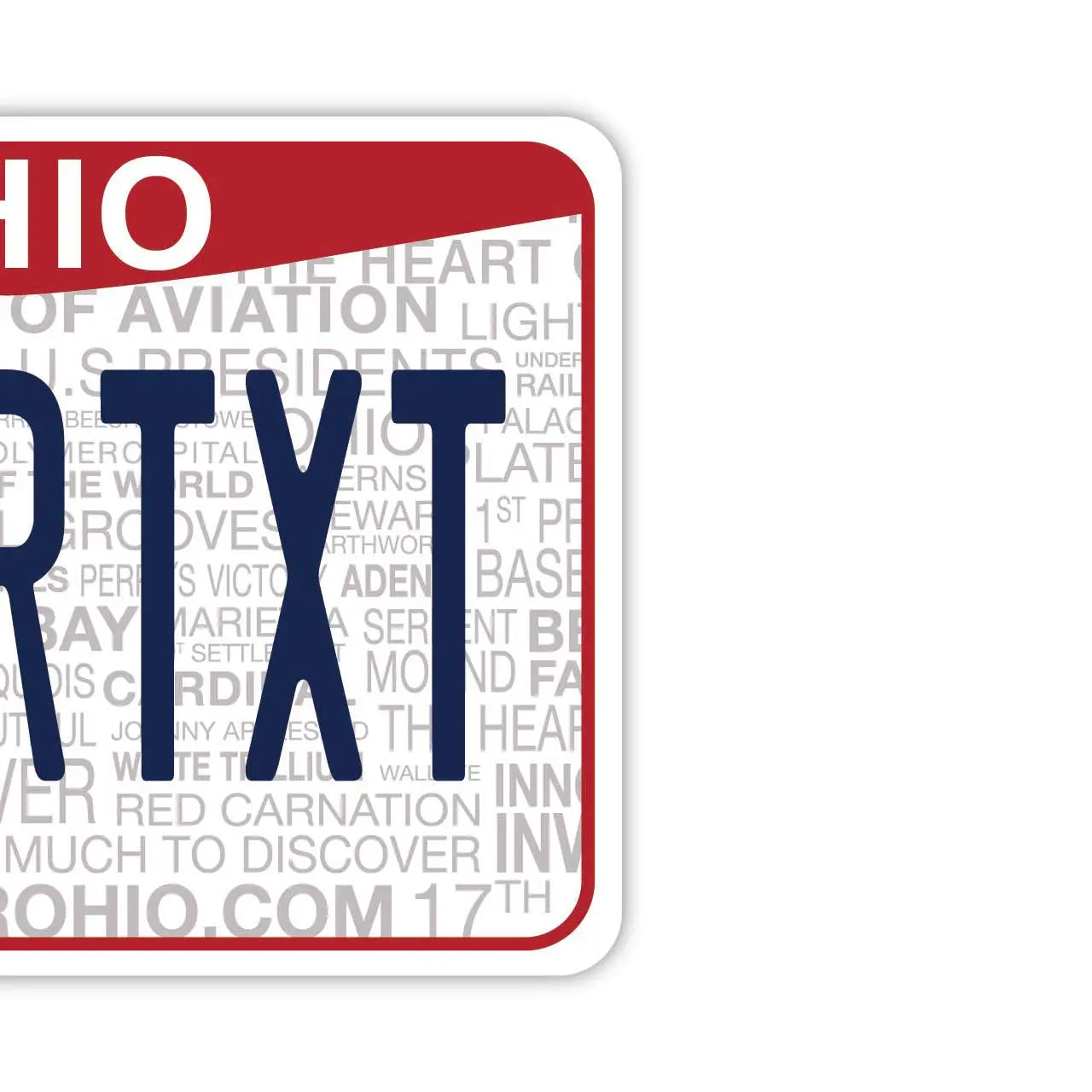 【Mirror Tag】Deodorante per auto a forma di targa americana originale, Ohio 2013