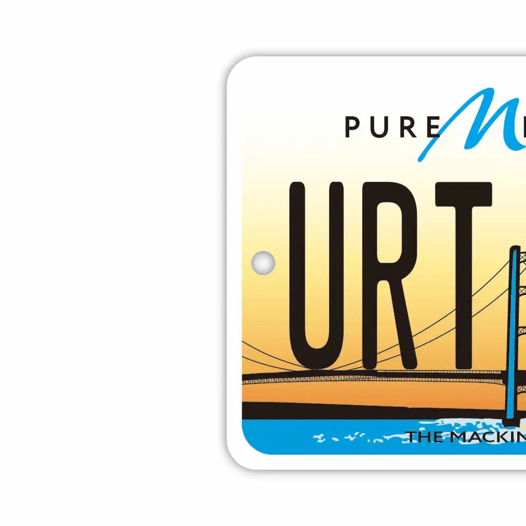[Mirror Tag] Michigan 2014/Deodorante per auto a forma di targa americana originale