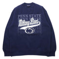 Felpa JAN SPORT Made in USA anni '90, stampa college, taglia XL, blu navy, cotone felpato, Penn State Athletics Football NITTANY LIONS