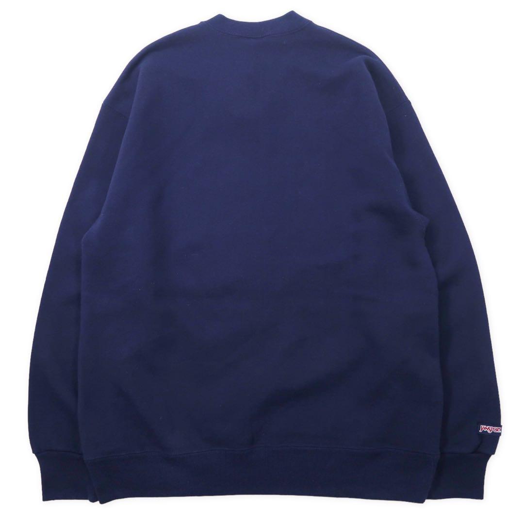 Felpa JAN SPORT Made in USA anni '90, stampa college, taglia XL, blu navy, cotone felpato, Penn State Athletics Football NITTANY LIONS