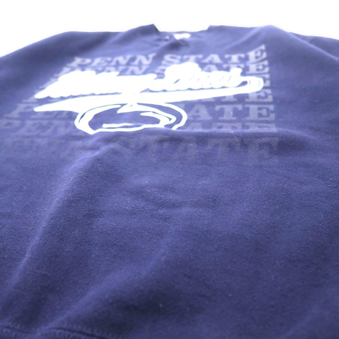 Felpa JAN SPORT Made in USA anni '90, stampa college, taglia XL, blu navy, cotone felpato, Penn State Athletics Football NITTANY LIONS